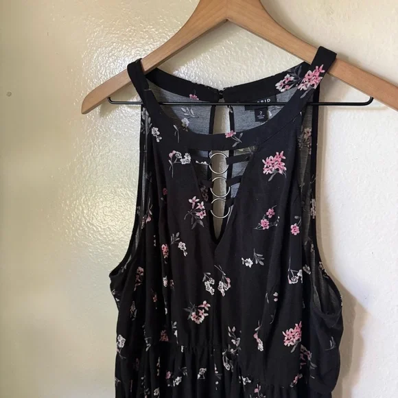 Torrid | Floral Challis High Neck Dress - Picture 3 of 7